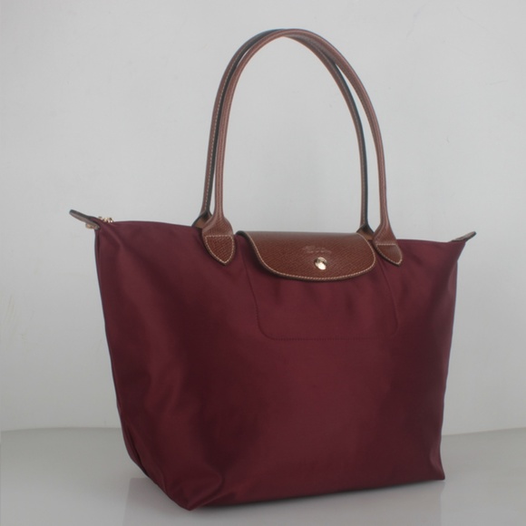 longchamp le pliage maroon